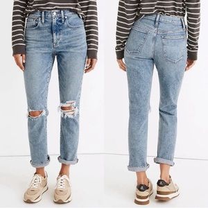Madewell Petite Roadtripper Slim Boyjean Ripped Girljean Cadell‎ Wash